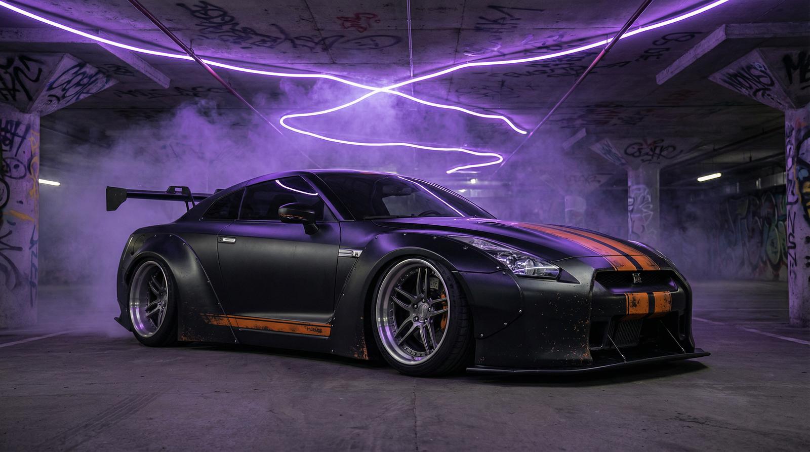 黑丝GT-R改装视频教程